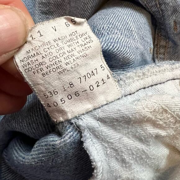 Levis Jeans Mens 38 X34 Vintage USA Orange Tab Light Wash Blue - Picture 8 of 12